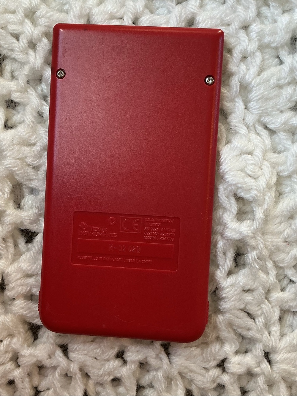 Hot Girl’s Texas Instruments Red MathMate Calculator - Picture 2 of 3